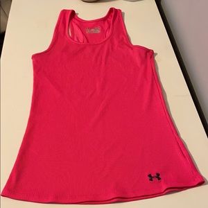 Under armour heat gear pink tank